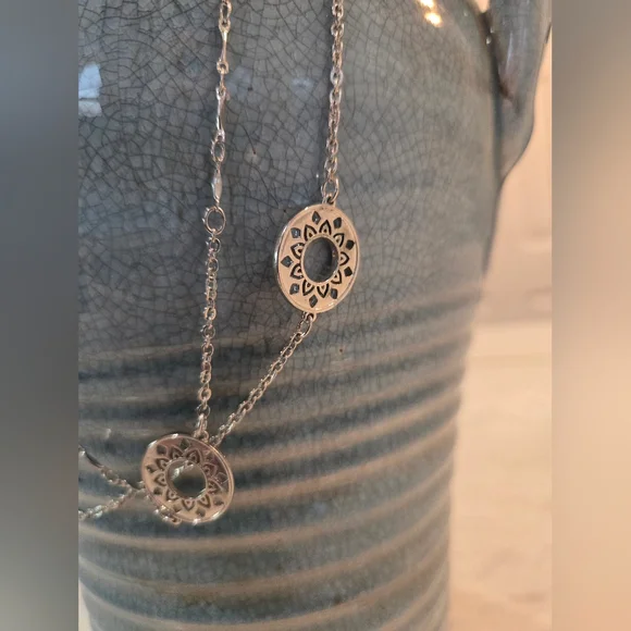 Lane BRYANT Multi Row Filligree Necklace - Picture 3 of 6